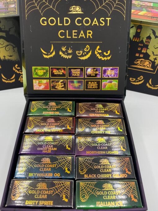 gold coast clear halloween edition 100 count